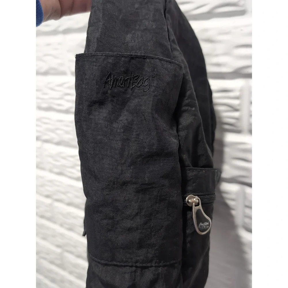 AmeriBag Healthy Back Bag Backpack Crossbody Sling Day Pack Adjustable Strap